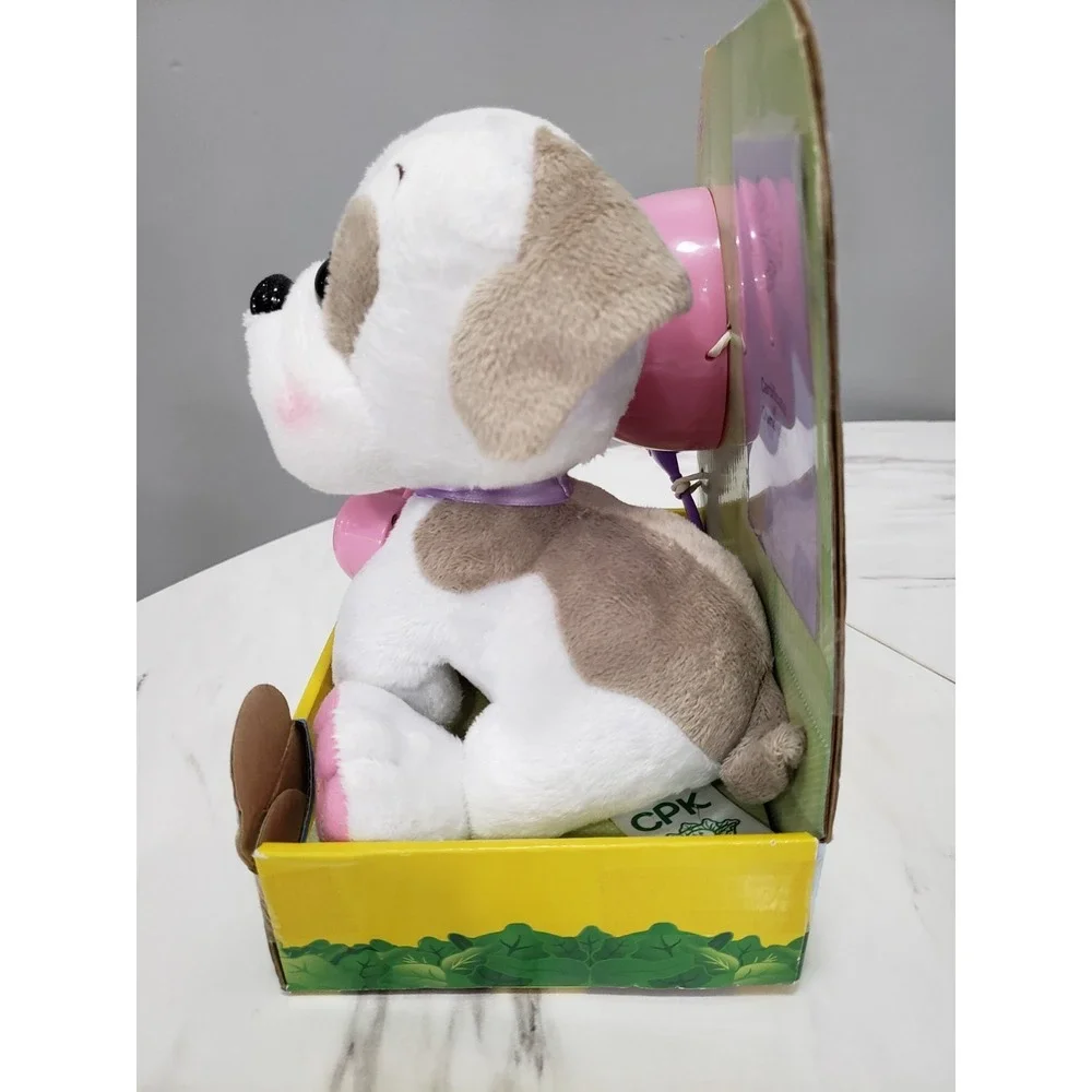 Cabbage Patch Kids Adoptimals Rescue Me Be My Friend Plush Bulldog 2016 WORKS